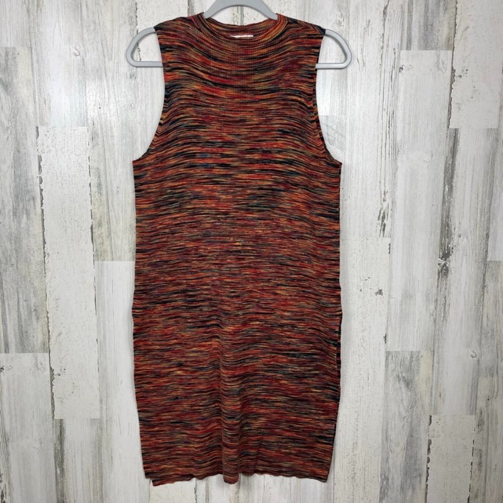 Anthropologie Tami space‎ dyed sleeveless knit tunic top orange red size 1X boho